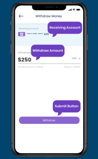 WITHDRAW FROM WALLET TO BANK gevelopers LEOFFER