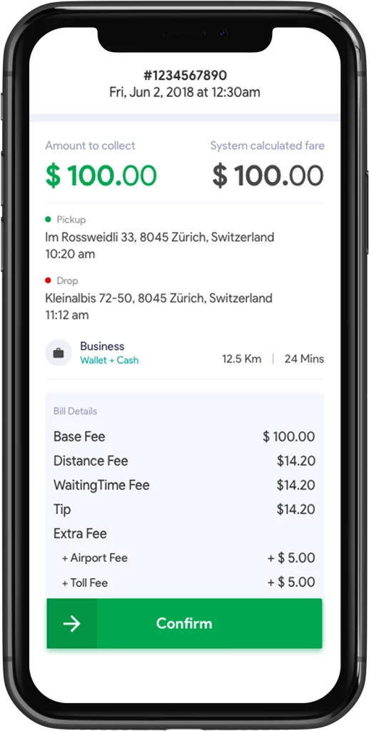 Invoice-of-Uber-Clone-Script Gevelopers